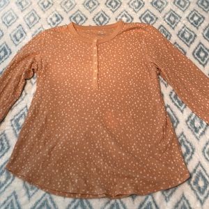 Aerie XL brown spotted shirt